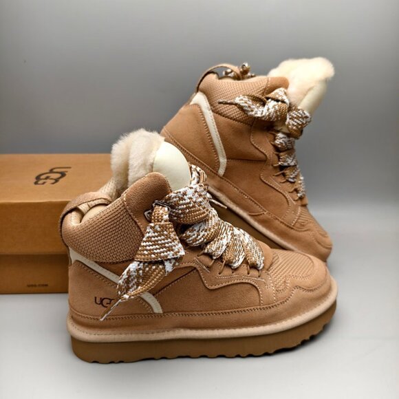 UGG Womens Sand-Colored High-Top Casual Shoes - Picture 5 of 7